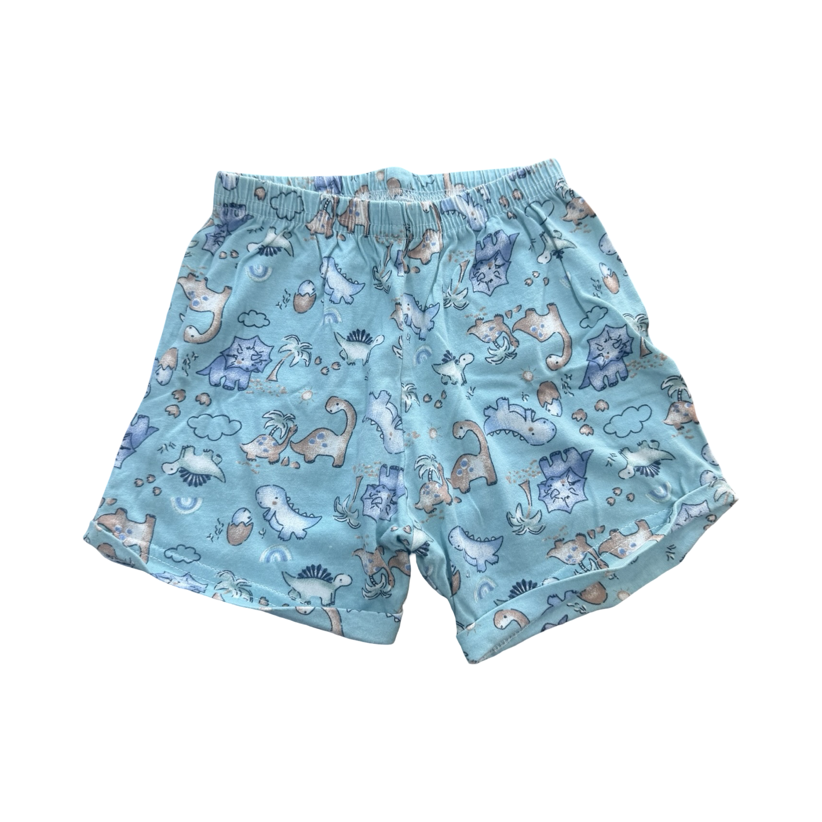 18-24M Blue Dinosaur Shorts - Tiny Tots