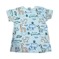 6-12M White Animal T-Shirt - Jet