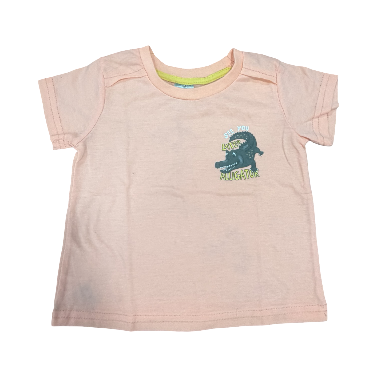 6-12M Orange Crocodile T-Shirt - Ackermans