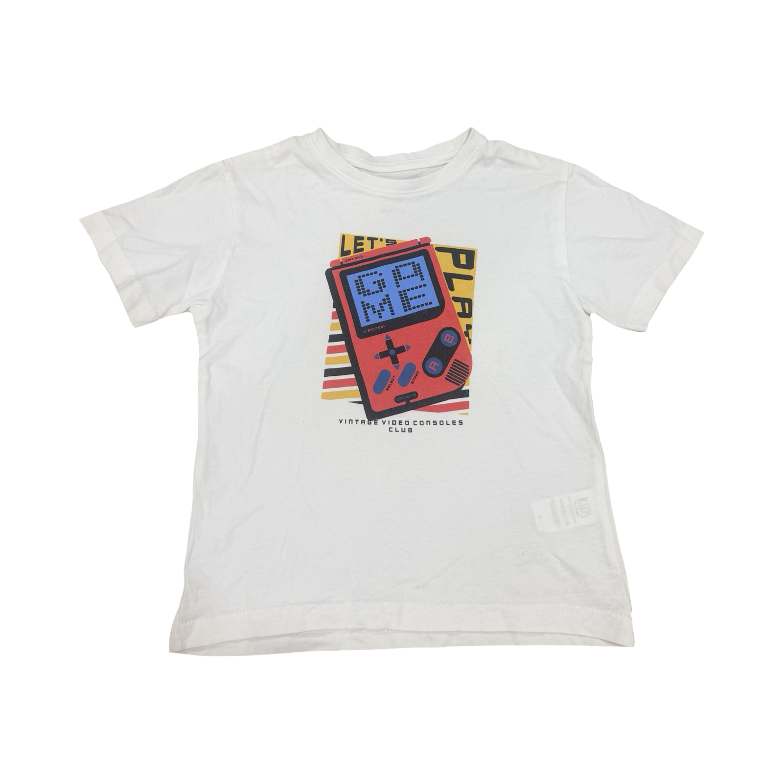 4-5Y White Game T-Shirt - Kids