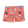 1-2Y Orange Shark Swim Shorts - Real Kids