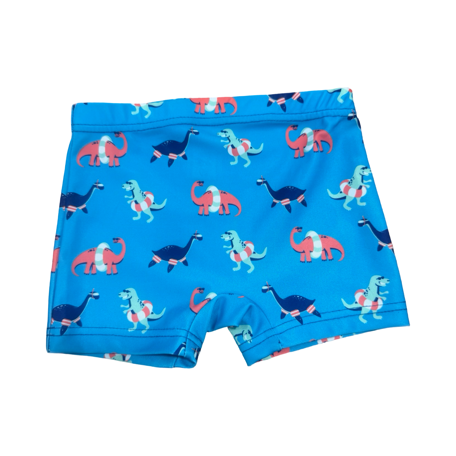 1-2Y Blue Dinosaur Swim Shorts - Real Kids