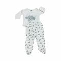 3-6M White & Grey Koala Sleepwear Set - Ackermans