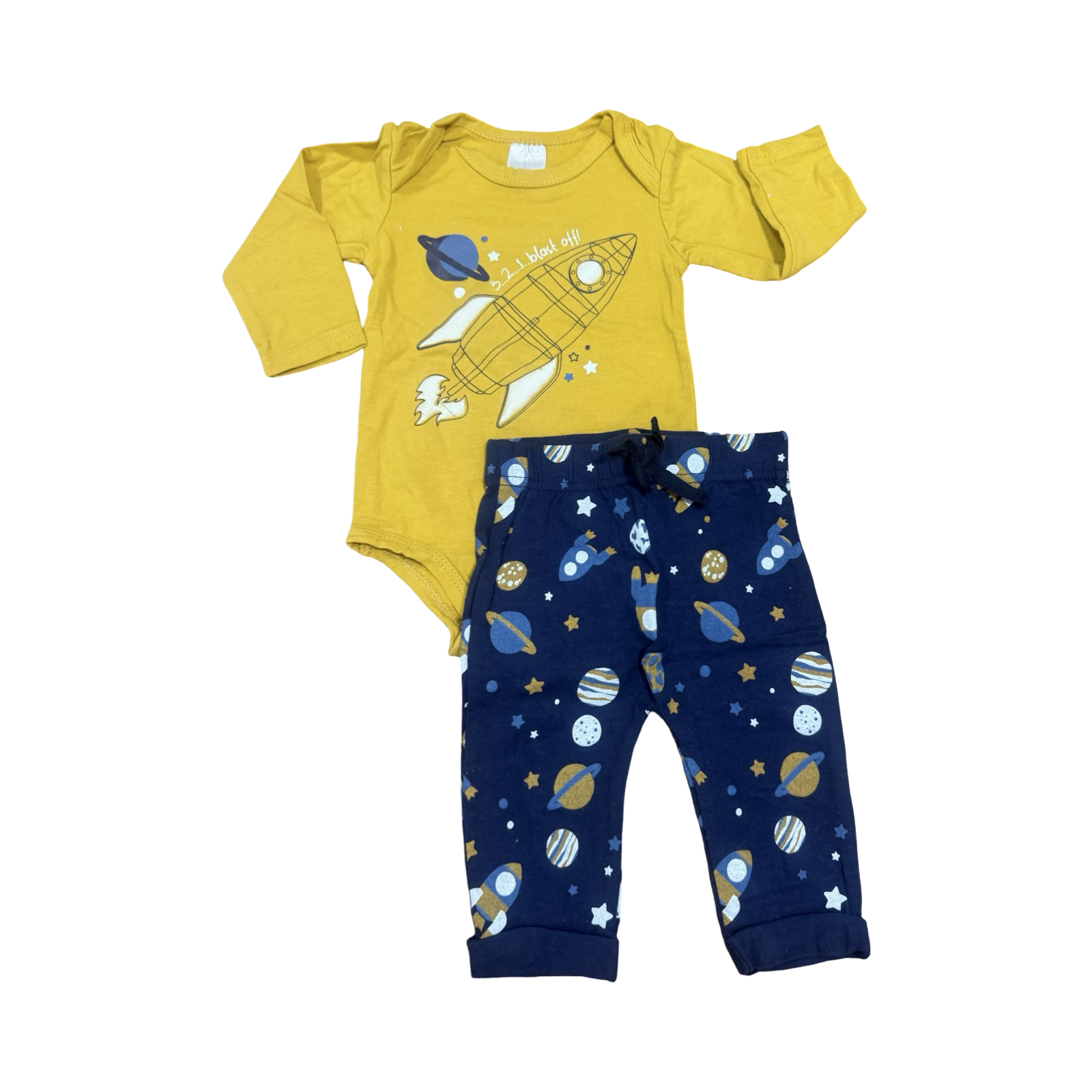 3-6M 3 2 1 Blast Off! 2pc Set - OneTwoThree
