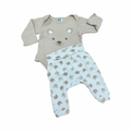 0-3M Beige Bear 2pc Set - Ackermans