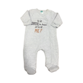 0-3M Grey Is It Cute Onesie with Snappers - Ackermans