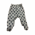 0-3M Khaki Mickey Long Footed Pants - Disney Baby