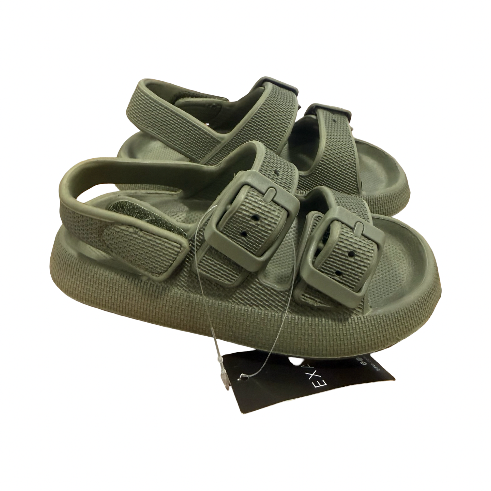*NEW* Size 7 Green Rubber Sandals - Kids EXACT