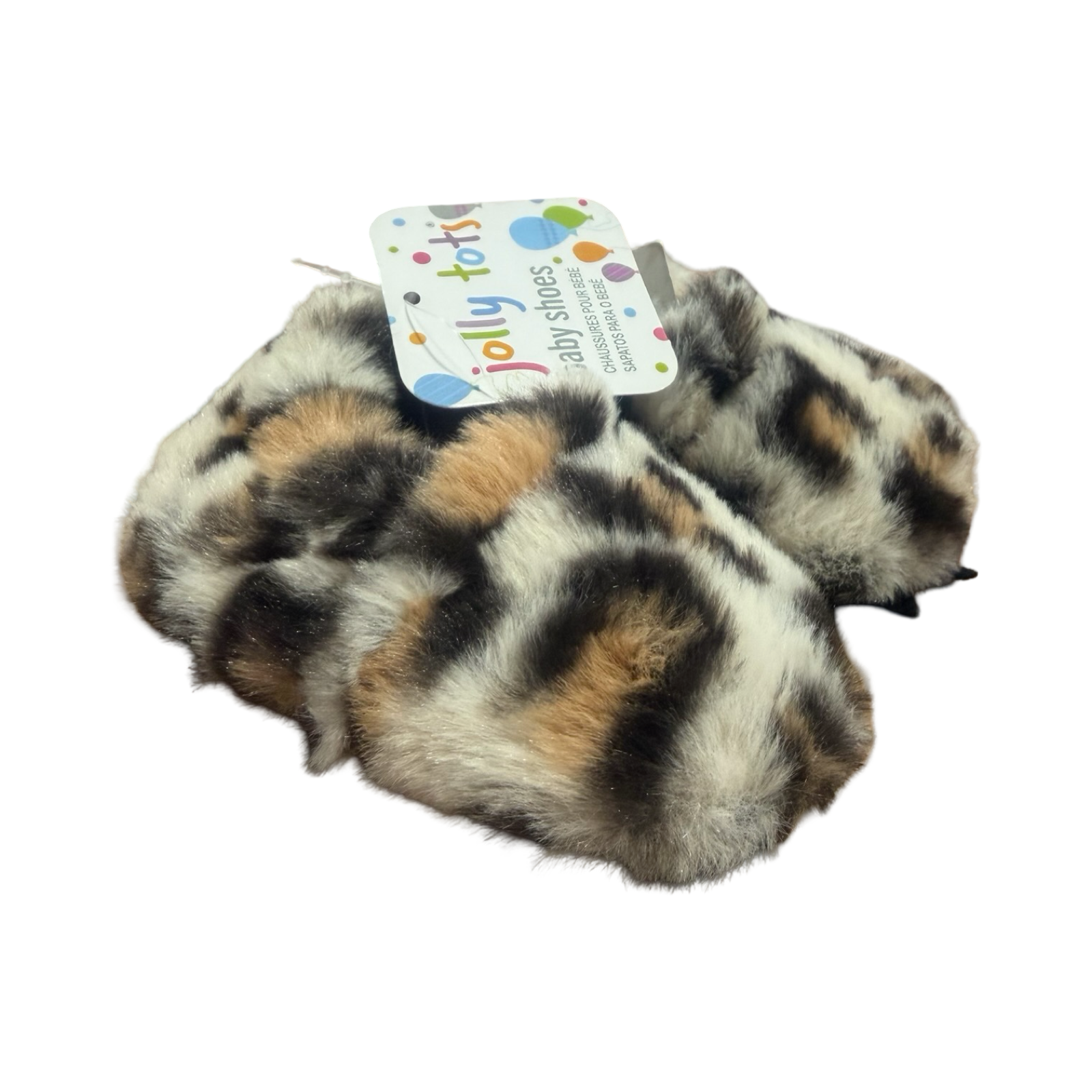 *NEW* Size 3 Animal Print Fur Slippers - Jolly Tots