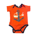 6-12M Red & Navy Sailing Bodysuit - Tiny Tots