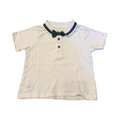 6-12M White & Grey Golf Shirt with Bowtie - Woolworths
