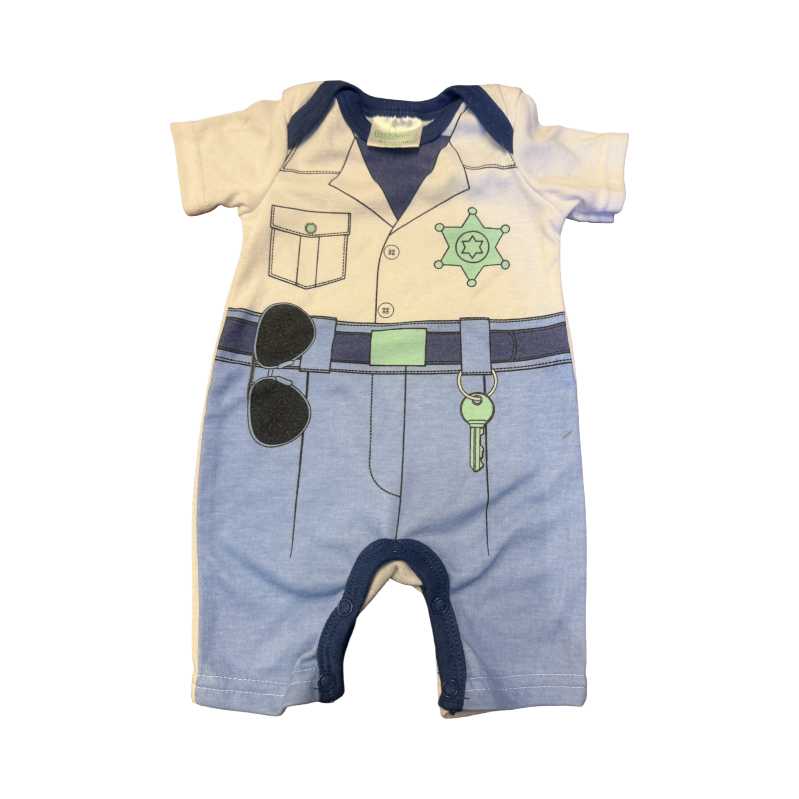 Newborn Police Romper - Cuddlesome