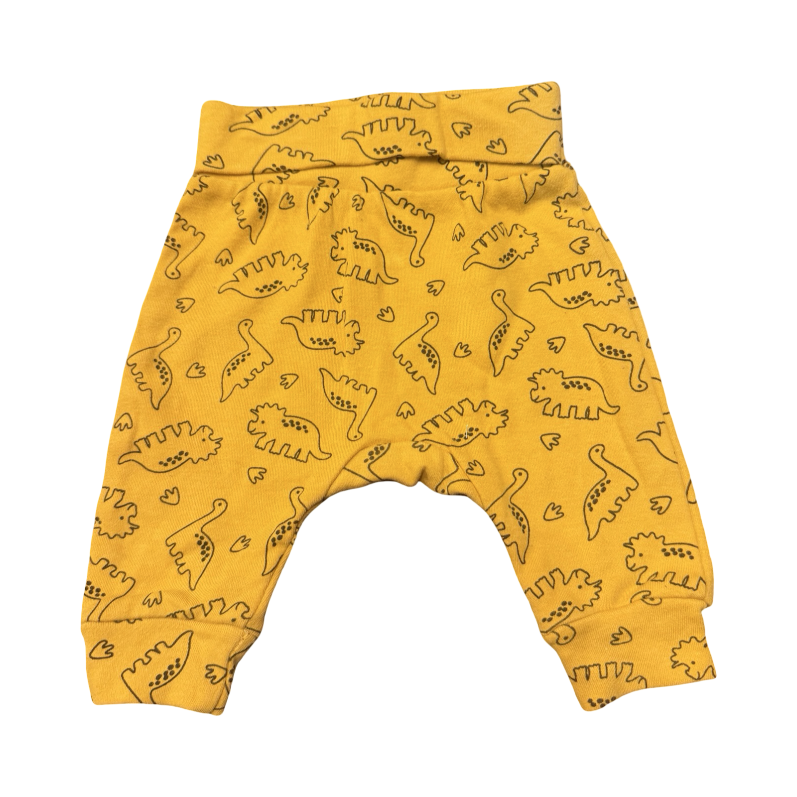 Newborn Yellow Dinosaur Harem Pants - Ackermans