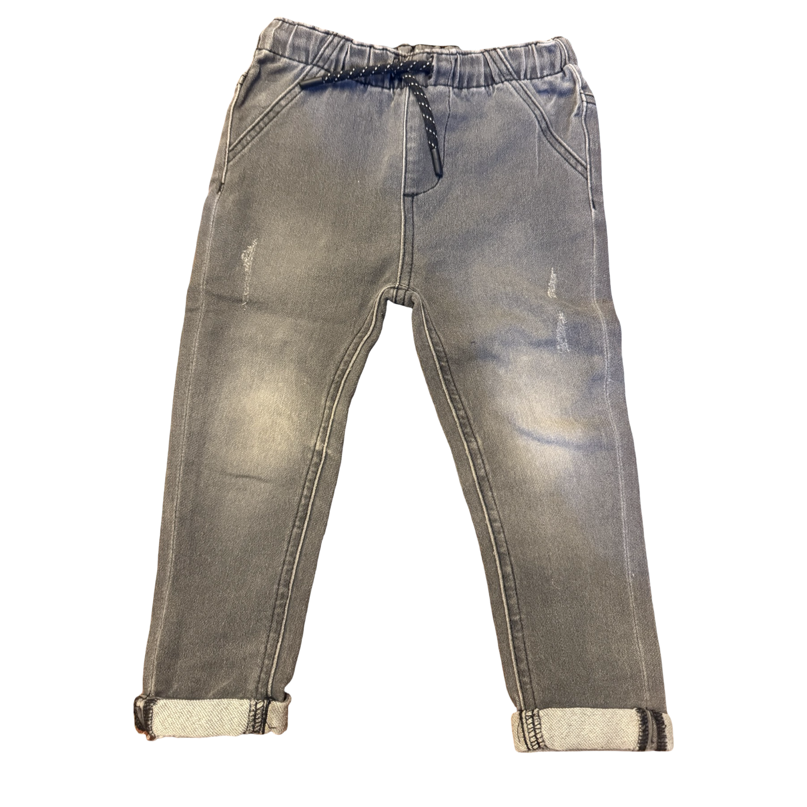 18-24M Black Washed Look Denim Jeans - Woolworths