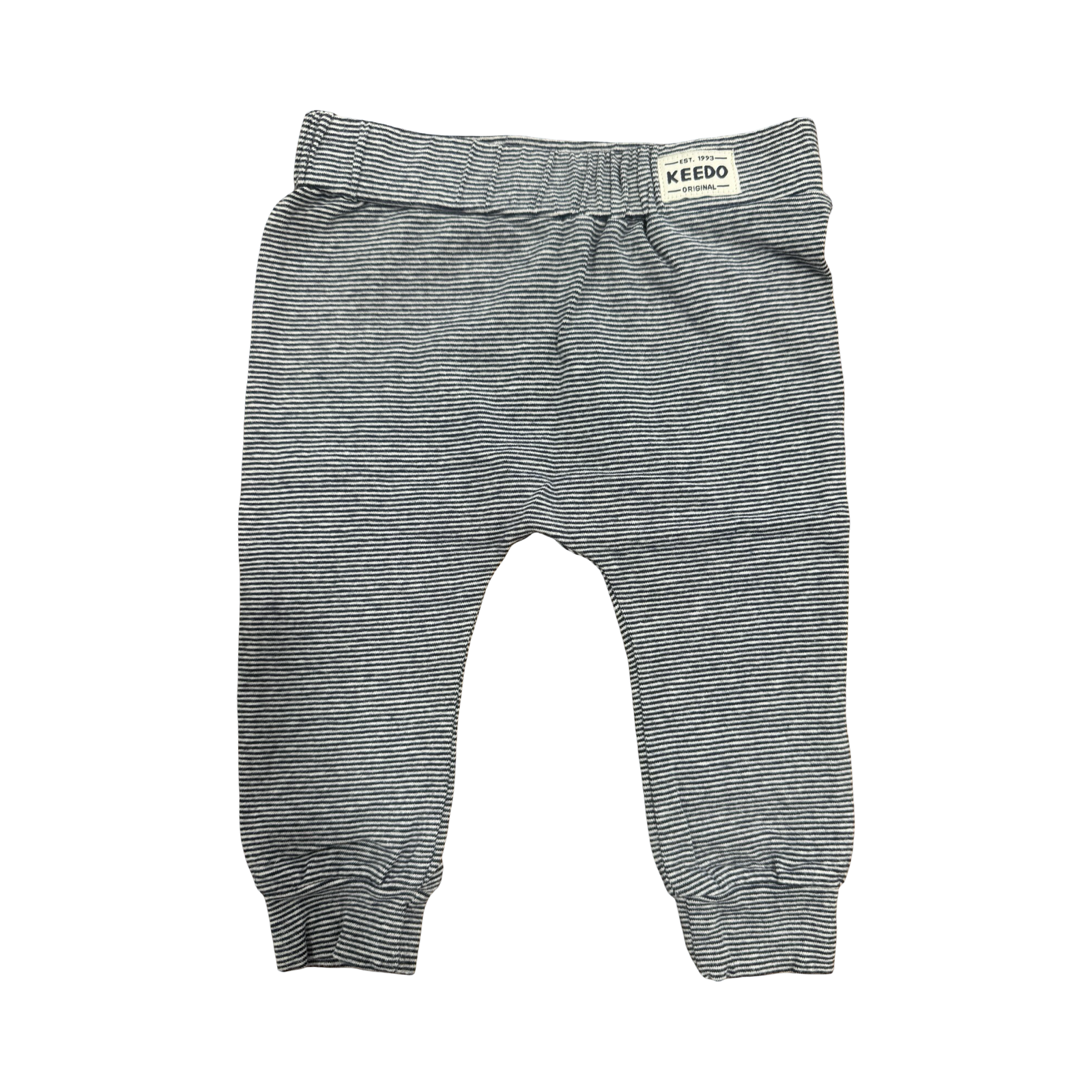 3-6M Navy Stripe Leggings - Keedo