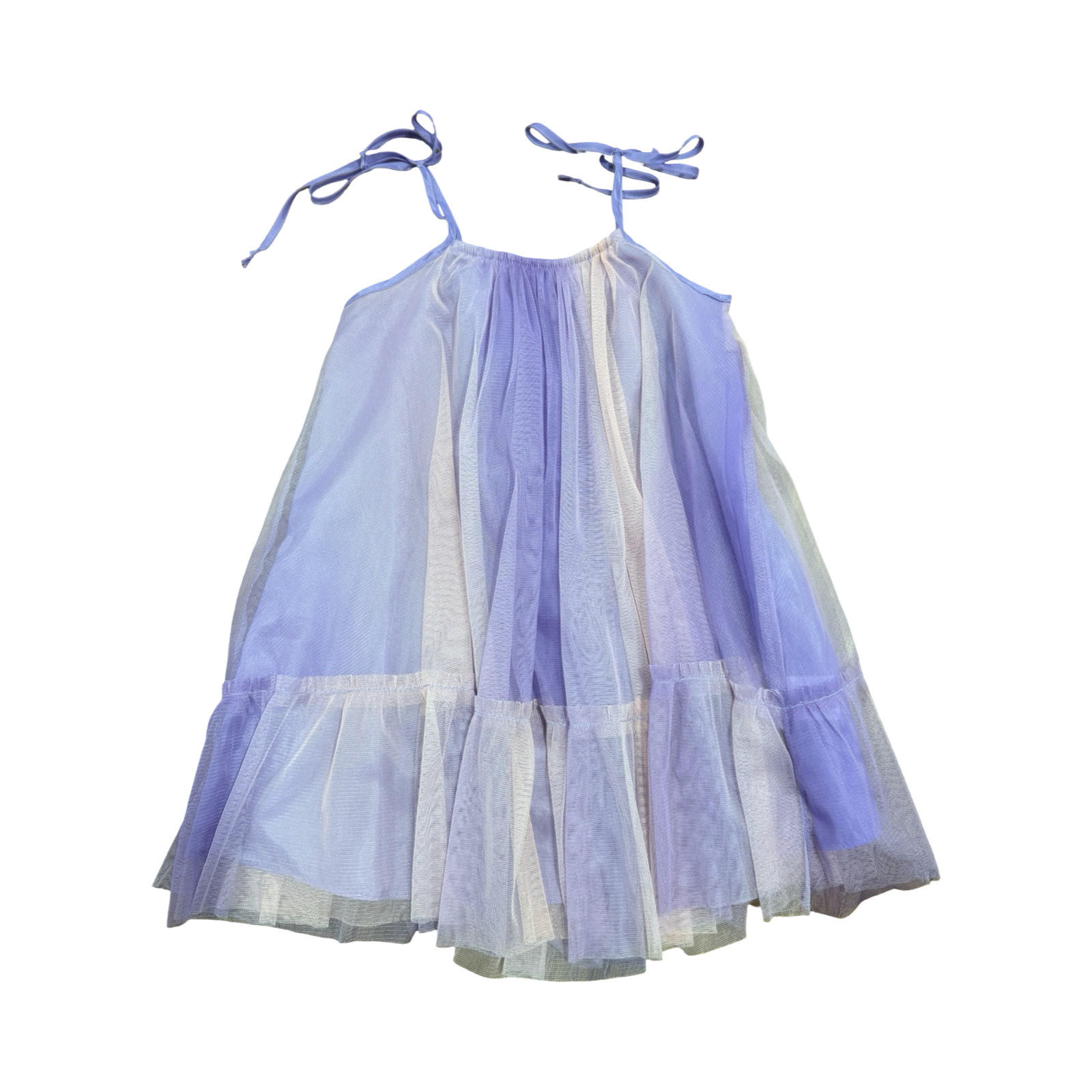 3-4Y Peach & Purple Tulle Dress - Real Kids