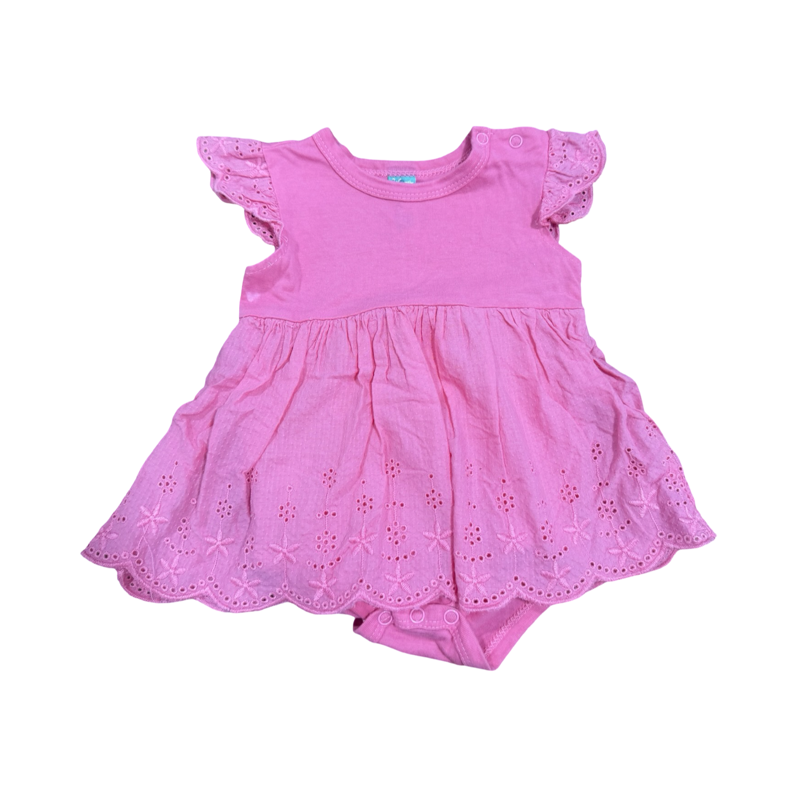 3-6M Pink Lace Bodysuit - Ackermans