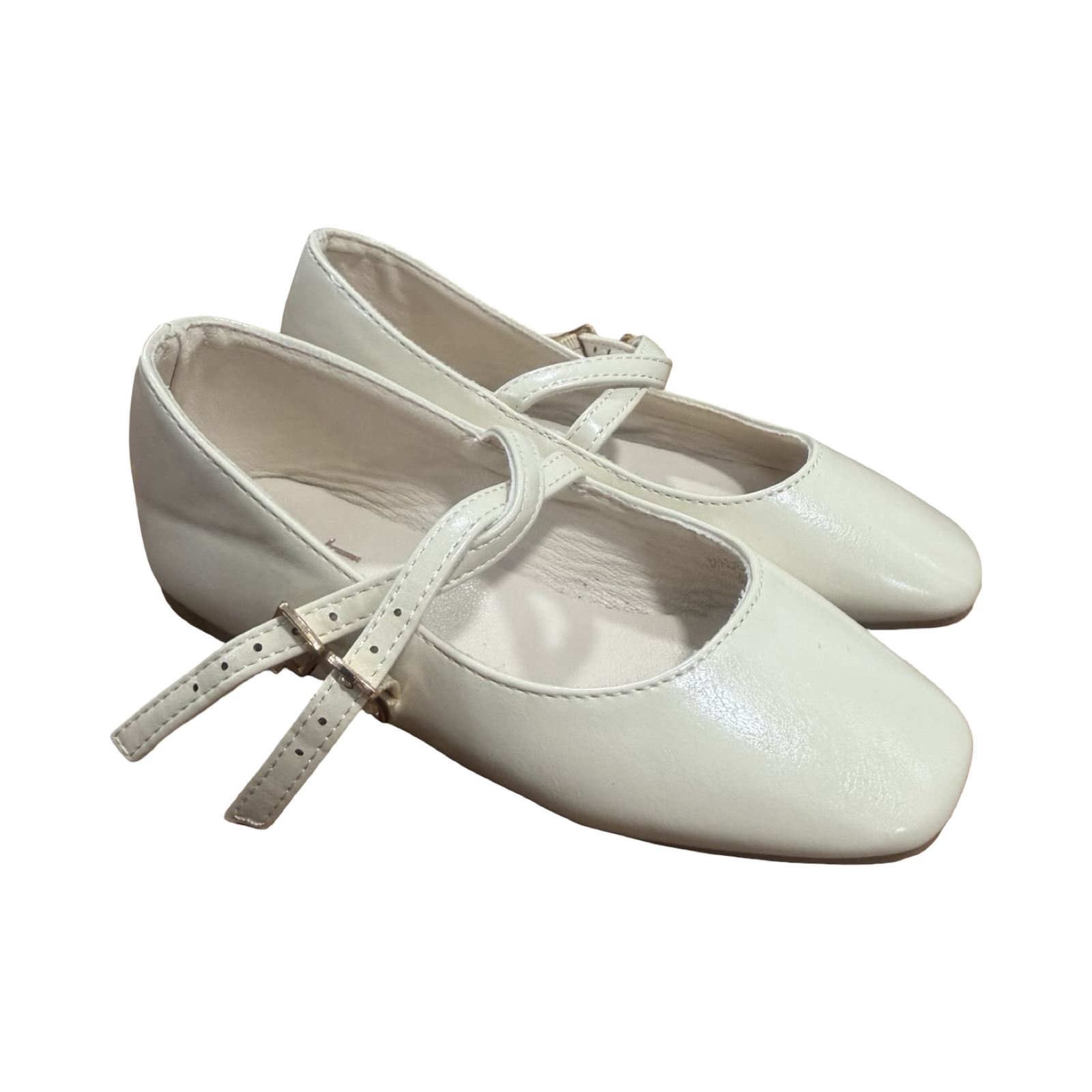 Size 11 Beige Ballet Inspired Style Shoes - Jet