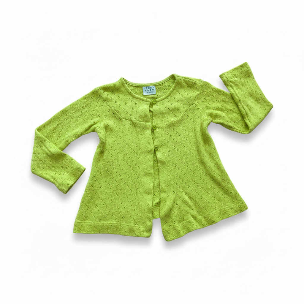 4-5Y Lime Green Cardigan - Keedo