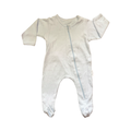 0-3M Light Blue Onesie with Zip - Little Lumps