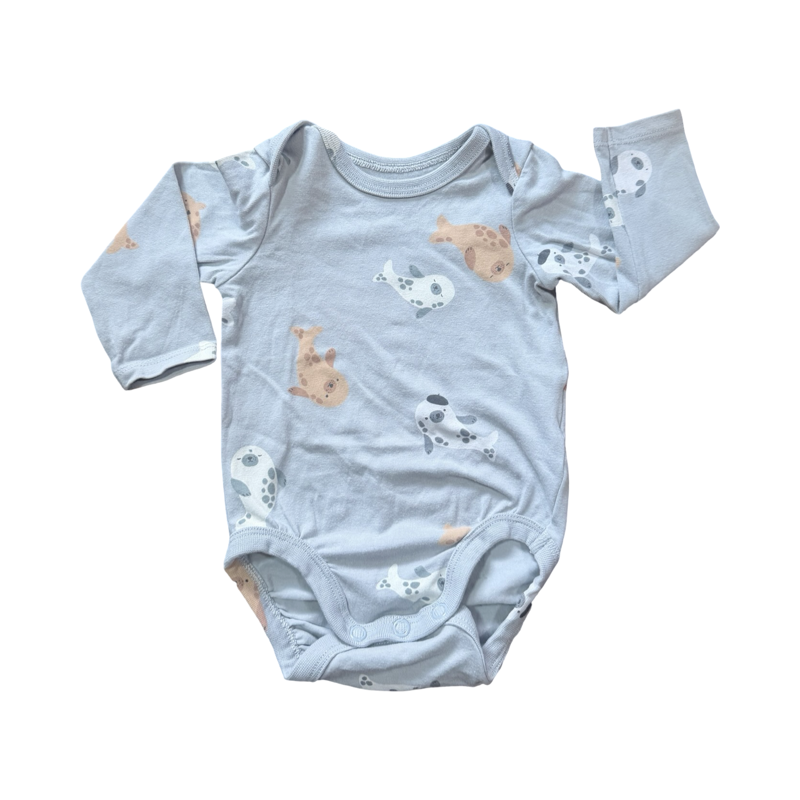 1-2M Grey Seal Bodysuit - H & M