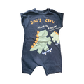 18-24M Dad's Crew Navy Romper - Woolworths