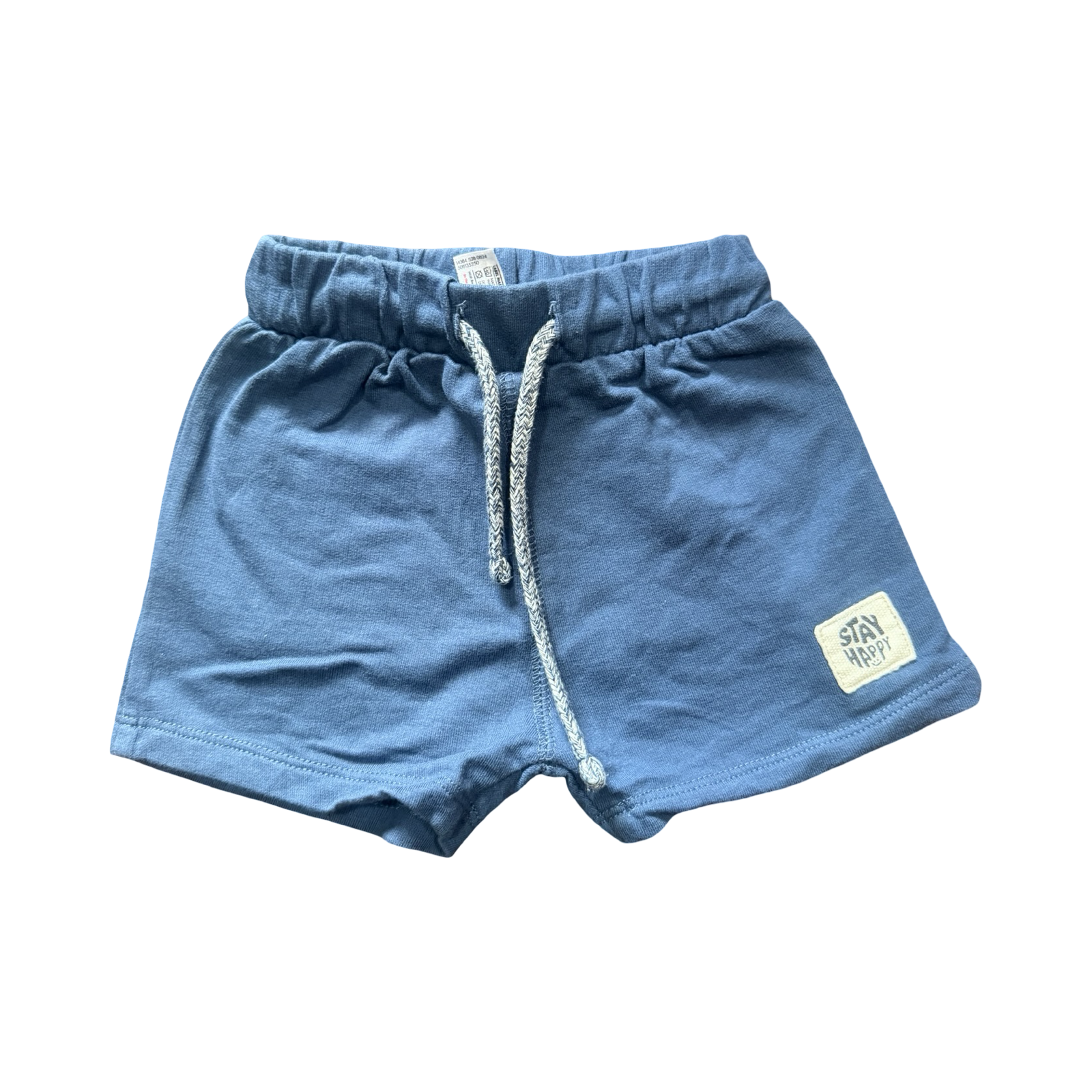 1-3M Blue Cotton Elasticated Shorts - Woolworths