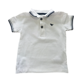6-9M White & Navy Golf Shirt with Dinosaur Detail - NEXT