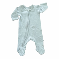 Newborn Light Grey Zip Onesie - Woolworths