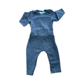 0-3M Dark Grey Melange Long Bodysuit - Jonk