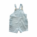 3-6M Light Blue Viscose & Linen Dungaree - Cotton On