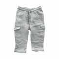 9-12M Light Blue Elasticated Sweater Pants with Pockets - Mango