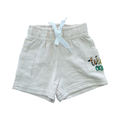 0-3M Cream Wild One Elasticated Shorts - OneTwoThree