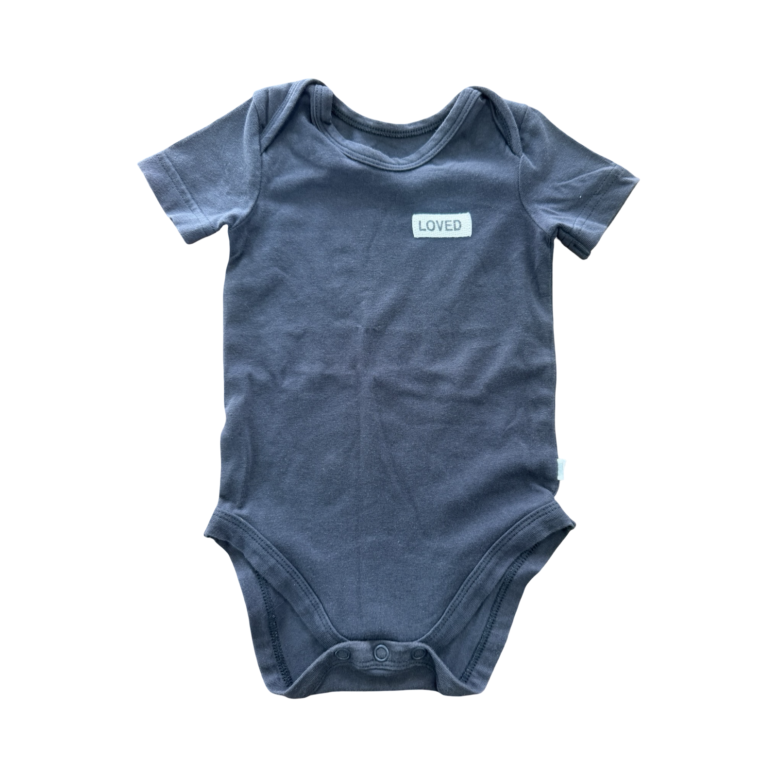 3-6M Dark Grey Bodysuit - Woolworths
