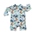 3-6M Dinosaur Long Sleeve Swimming Bodysuit - Cottton on