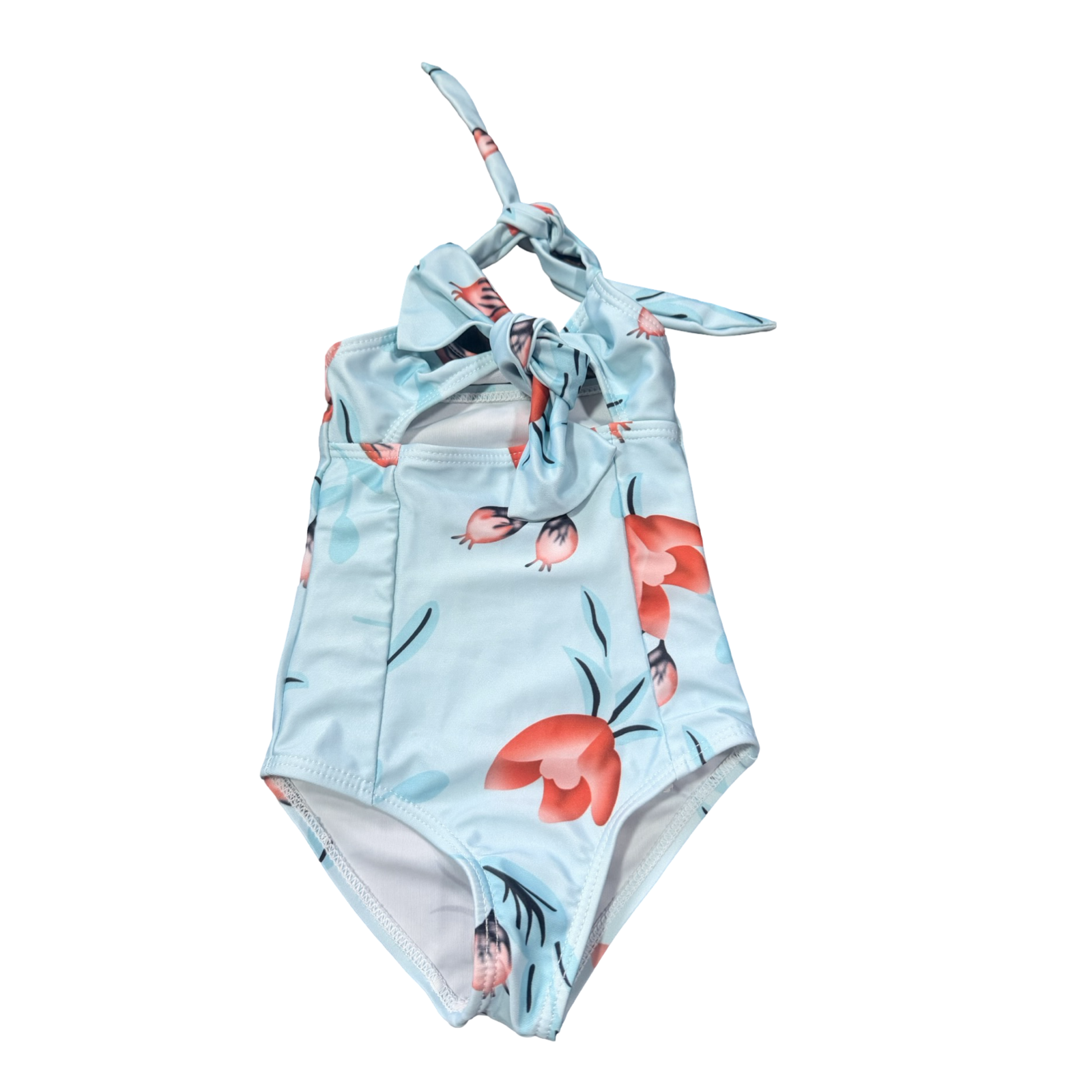 6-12M Blue Floral Swimming Costume