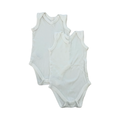3-6M 2pc White Body Vests - Woolworths