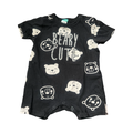 3-6M Black & White Beary Cute Romper - Ackermans
