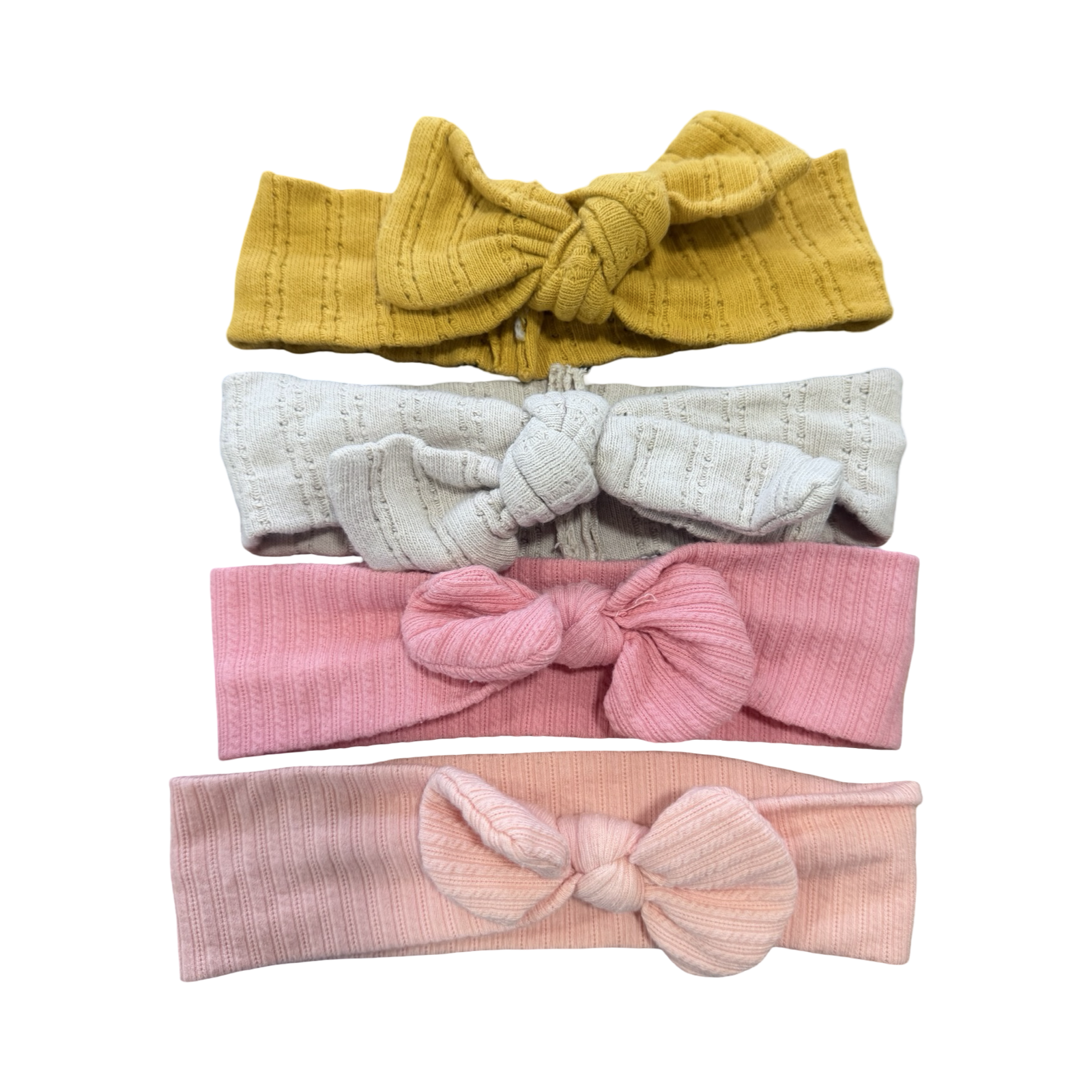 One Size 4pc Ribbed Headbands - Woolworths