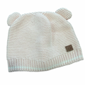 6-12M Pink Knitted Beanie with Ears - Woolworths