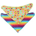 One Size 2pc Triangular Colourful Bib Set - Woolworths