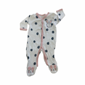 Newborn Pink & White Dotted Bunny Snapper Babygrow - Woolworths