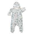 Newborn Pink Leopard Zipper Babygrow with Beanie - Woolworths