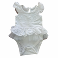 Newborn White Lace & Tulle Detail Bodysuit - Woolworths