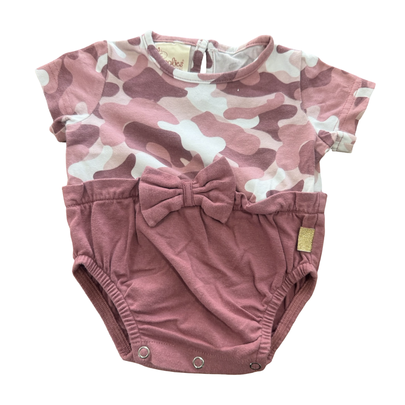 Newborn Pink Camo Bodysuit - Hoolies