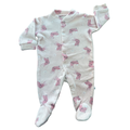 Newborn Pink Bunny Fleece Snapper Babygrow - Woolworths