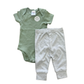 *NEW* 3-6M 2pc Green & Grey Bodysuit and Pants - Cuddlesome