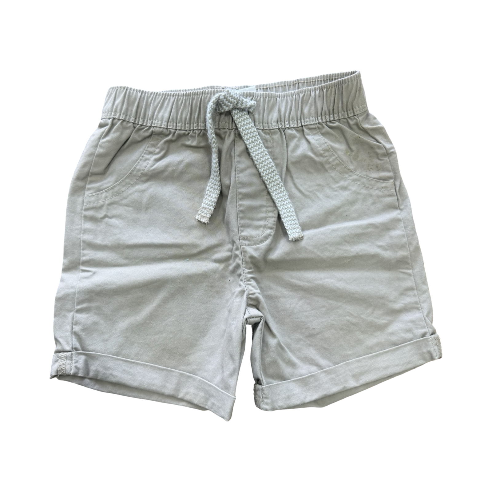 6-12M Beige Elasticated Shorts - Cudddlesome