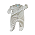 0-3M Camel Fleece Zipper Onesie - Ackermans