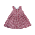 18-24M Red & White Check Dress with Buttons - Tesco